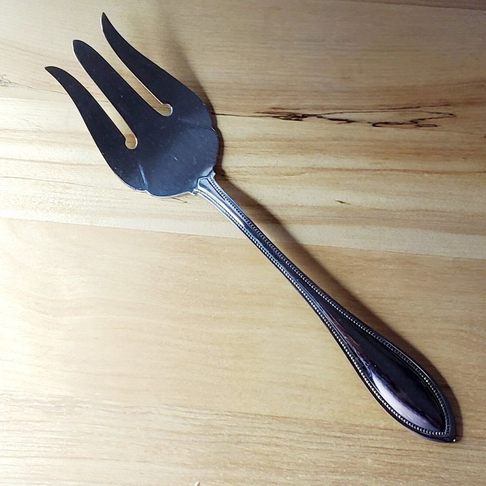 Oneida Arbor American Harmony Meat Serving Fork USA stainless flatware